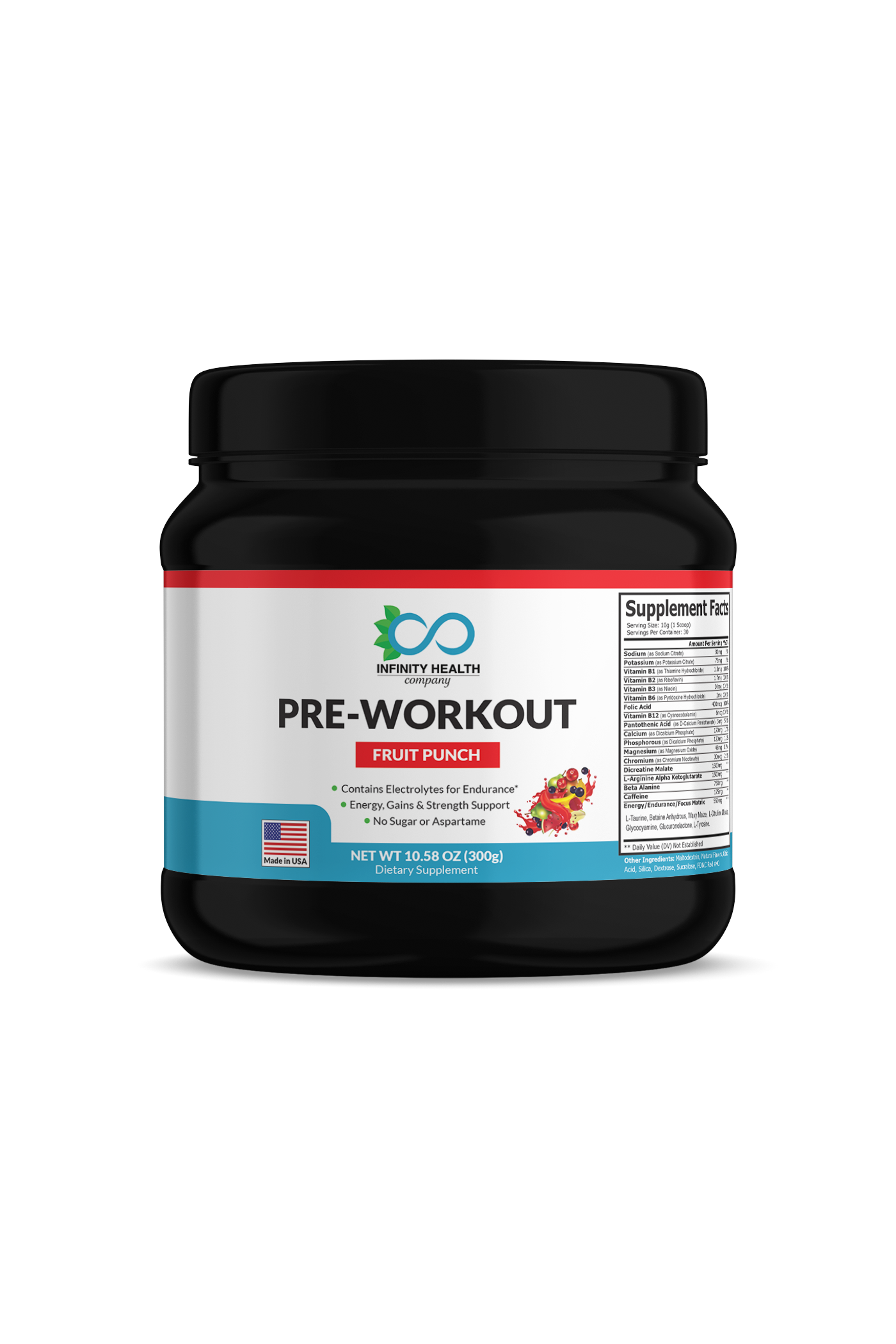 Pre Workout Supplement Fruit Punch COMING SOON